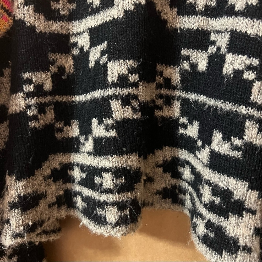 Soft Surroundings | Calais Aztec Southwestern Open Front Cardigan Sweater Size M - Picture 11 of 14